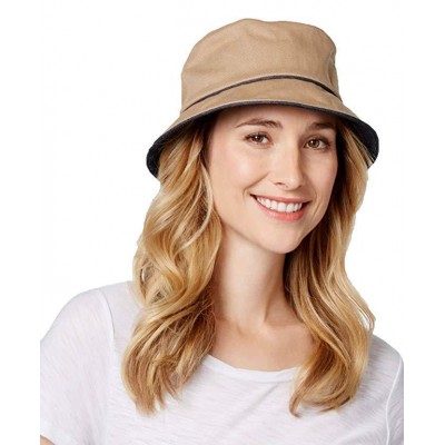 Nine West s Cotton Canvas Bucket Hat One Size Tan New NWT 887661291288 eb-93854407
